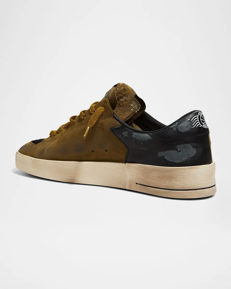 Golden Goose Men's Stardan Leather & Mesh Low-Top Sneakers | Thumbnail 5