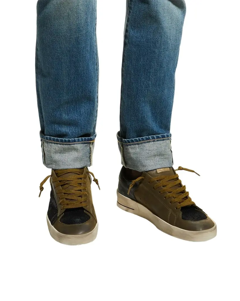 Golden Goose Men's Stardan Leather & Mesh Low-Top Sneakers