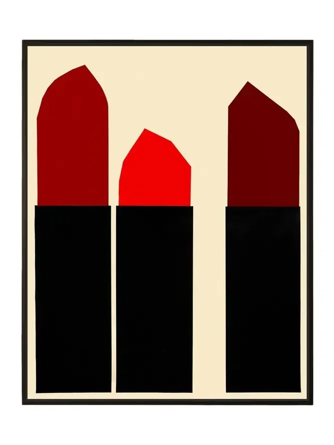 RFA Fine Art Red Pepper Lipsticks' Wall Art on Canvas