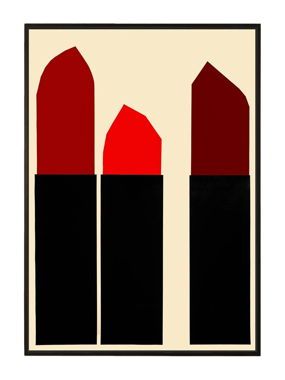 RFA Fine Art Red Pepper Lipsticks' Wall Art on Canvas