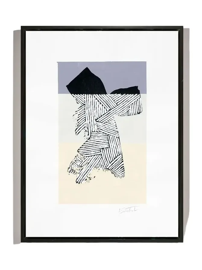 RFA Fine Art Abstract Pastel Lines Giclee