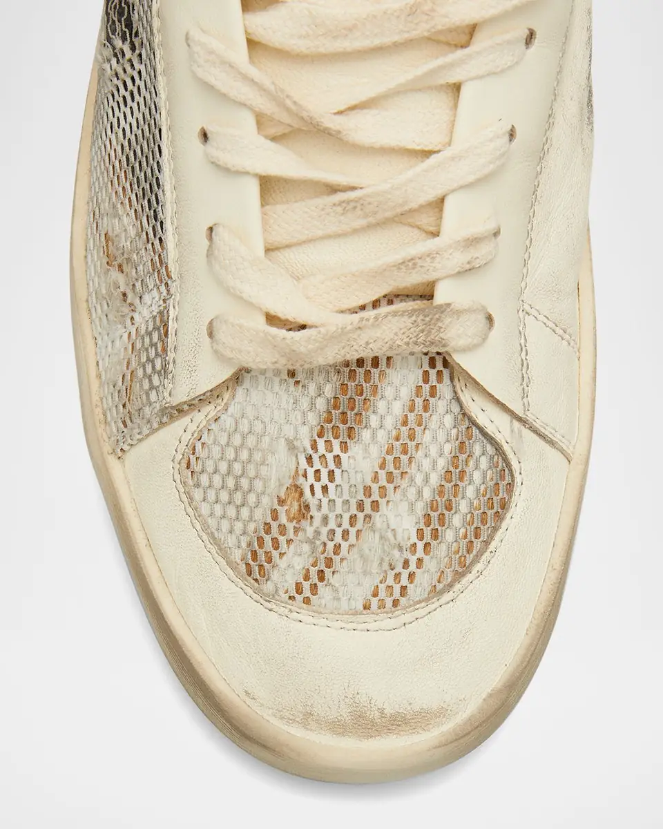 Golden Goose Men's Stardan Leather Low-Top Sneakers | Thumbnail 4 Golden Goose Men's Stardan Leather Low-Top Sneakers | Thumbnail 4