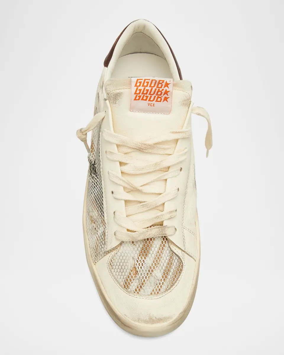 Golden Goose Men's Stardan Leather Low-Top Sneakers | Thumbnail 5 Golden Goose Men's Stardan Leather Low-Top Sneakers | Thumbnail 5