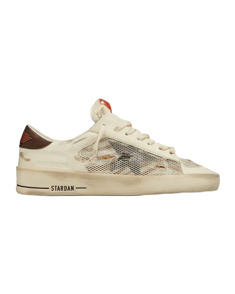 Golden Goose Men's Stardan Leather Low-Top Sneakers