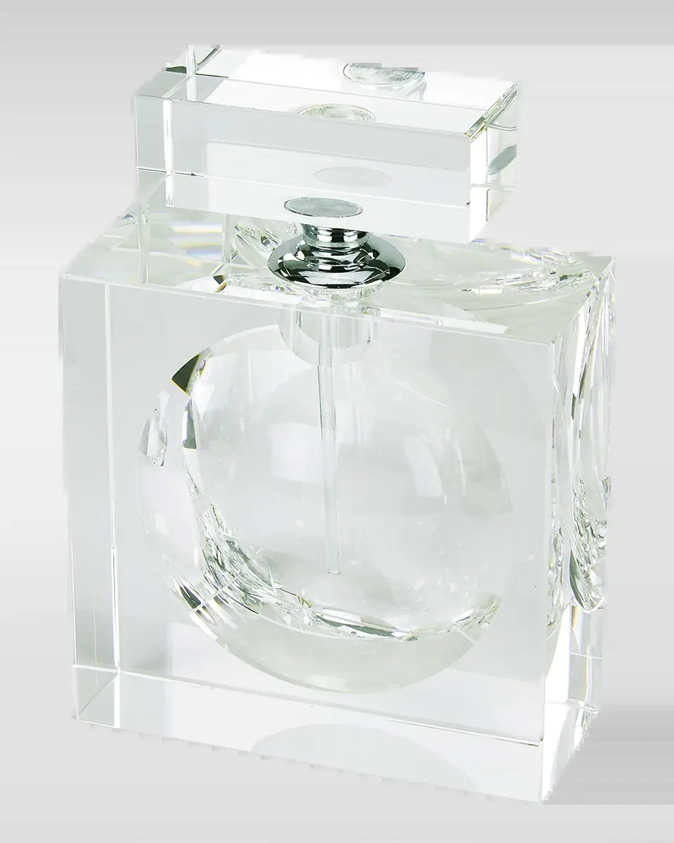 Tizo Clear Crystal Square W/Bubble Perfume Bottle | Thumbnail 2 Tizo Clear Crystal Square W/Bubble Perfume Bottle | Thumbnail 2