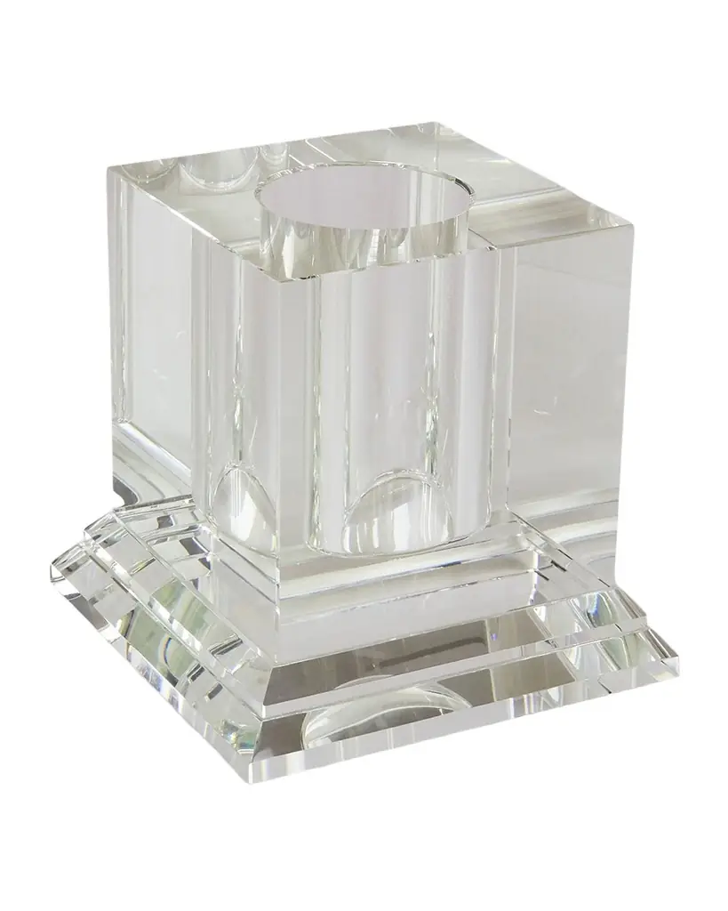 Tizo Clear Crystal Square Centerpiece Vase