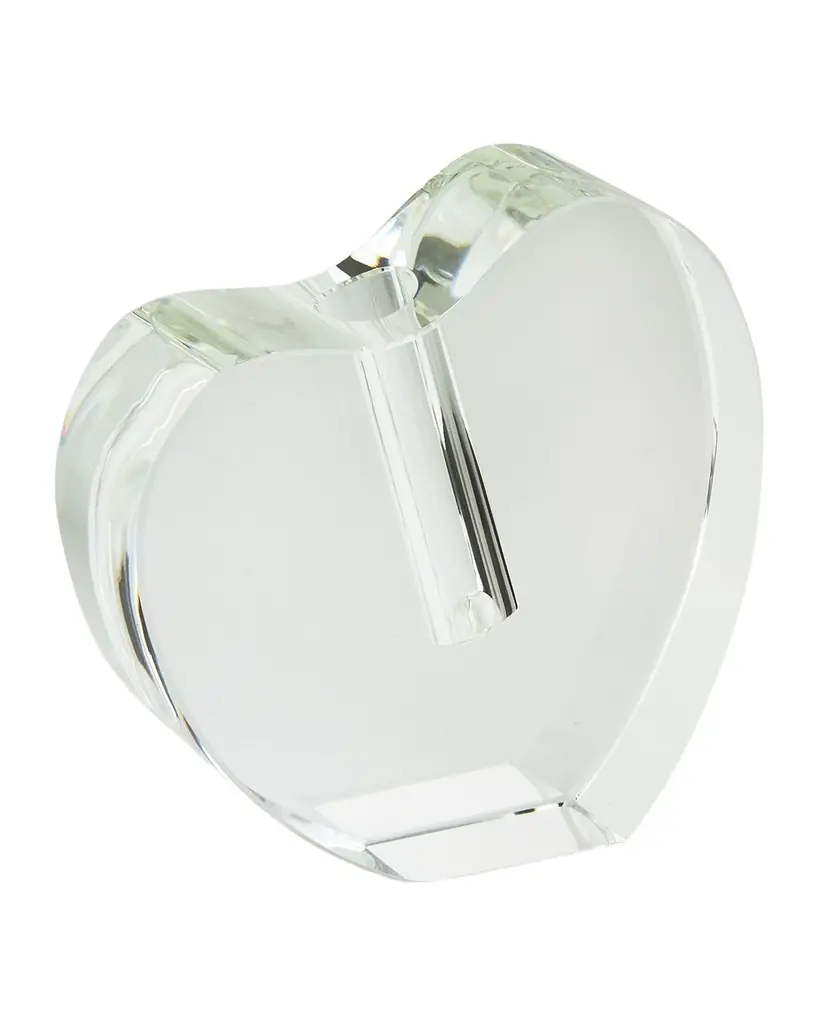 Tizo Clear Crystal Heart Vase Large