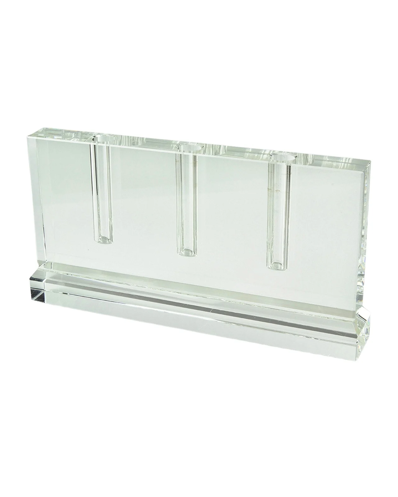 Tizo Clear Crystal 3-Hole Bud Vase