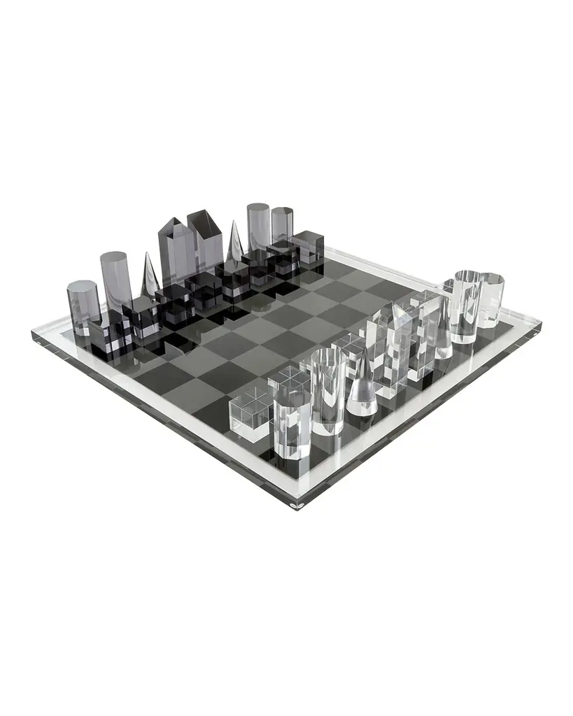 Tizo 17" Lucite Chess Set