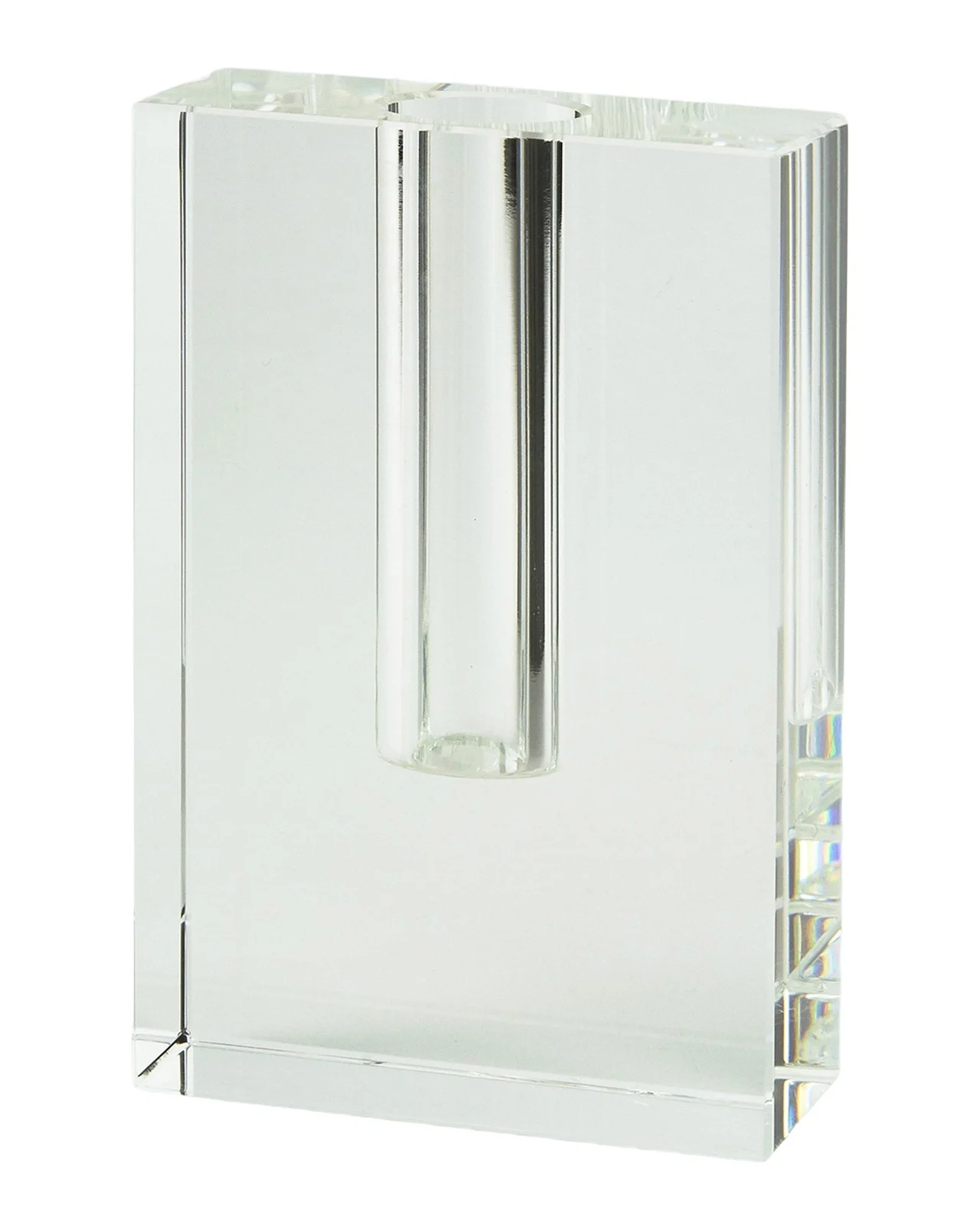 Tizo Clear Crystal Rectangle Bud Vase - Small
