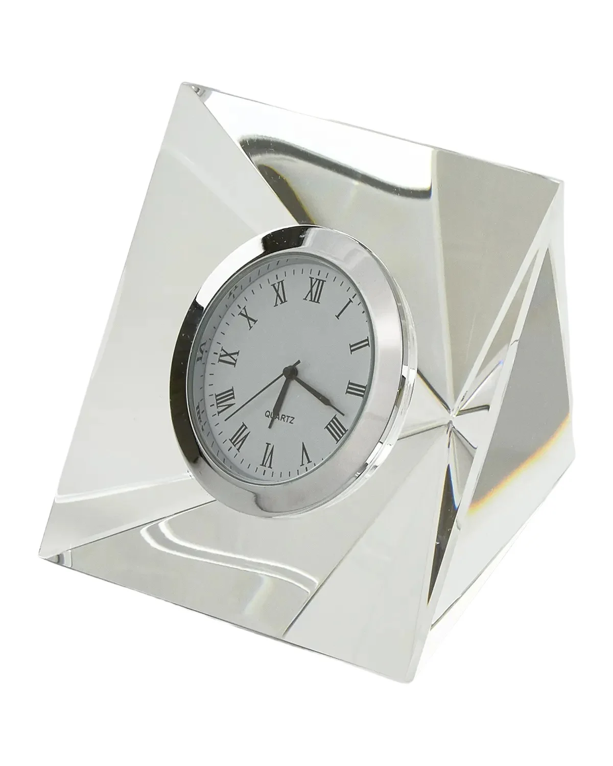 Tizo Clear Crystal Diamond Clock