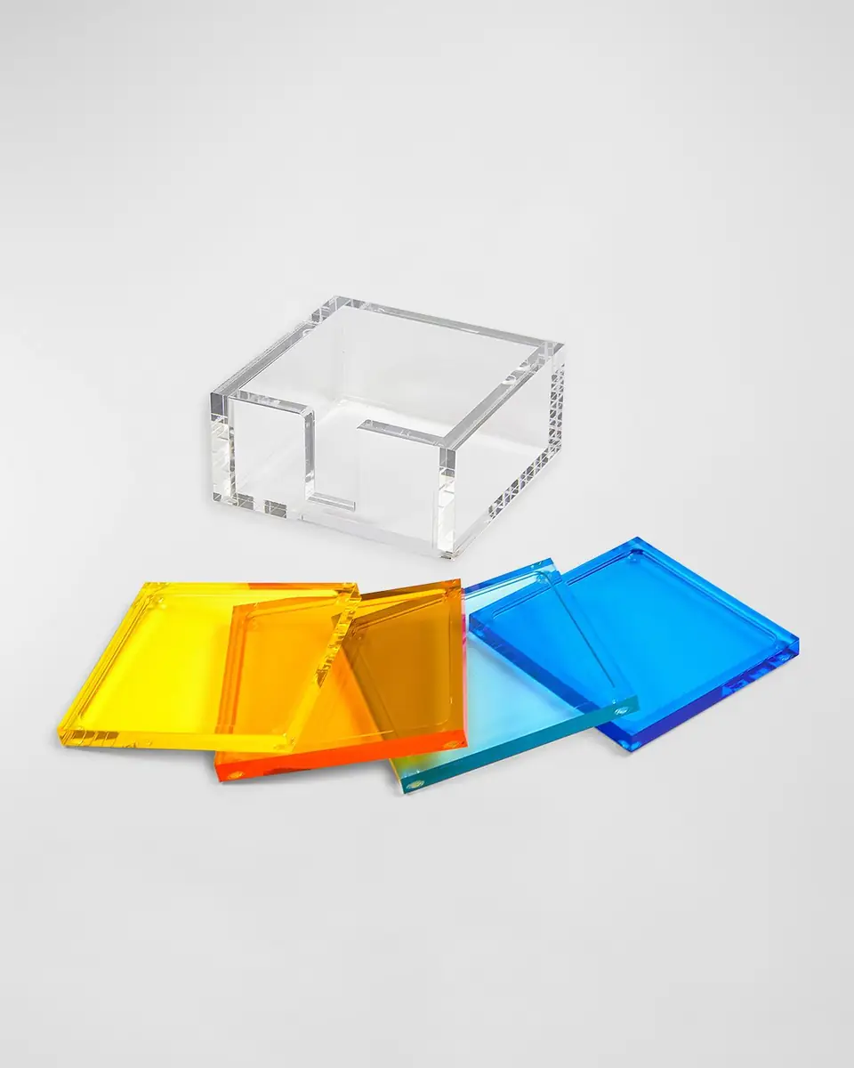 Tizo Lucite Coasters, Set of 4 | Thumbnail 2 Tizo Lucite Coasters, Set of 4 | Thumbnail 2