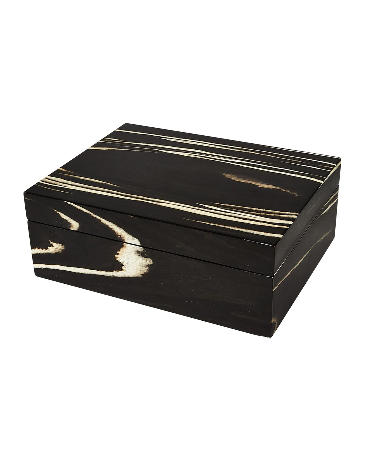 Polished Zebra Stripe Wood Box