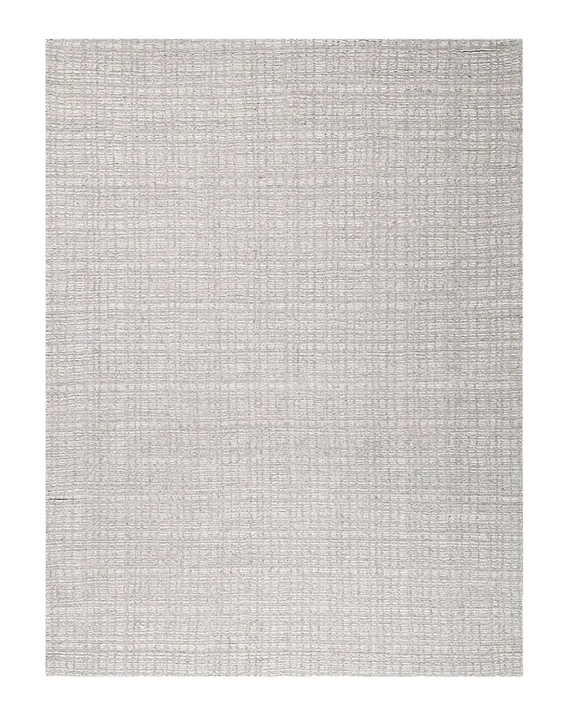 Exquisite Rugs Alpine Hand-Loomed Silver & Ivory Rug