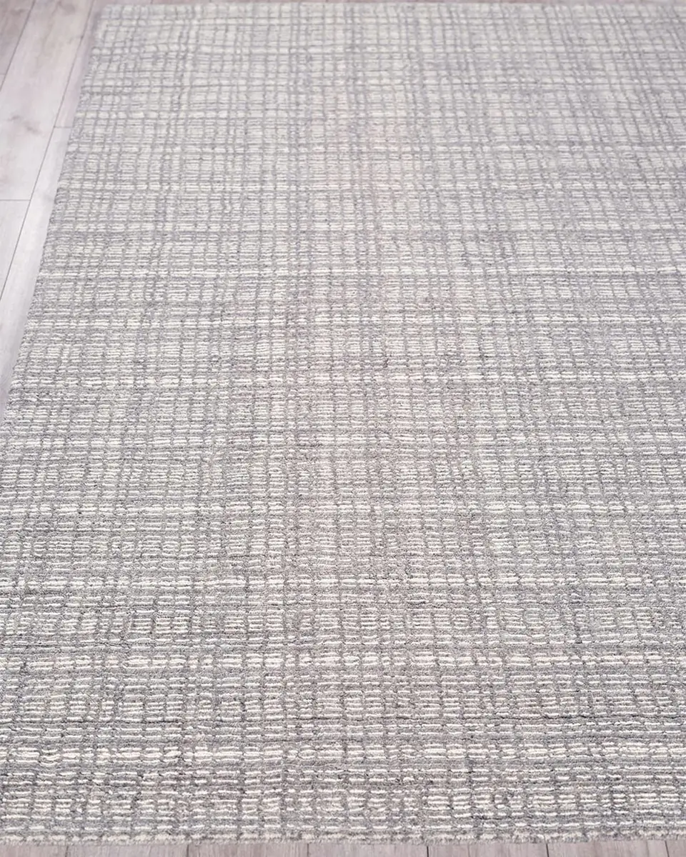 Exquisite Rugs Alpine Hand-Loomed Gray & Ivory Rug | Thumbnail 2 Exquisite Rugs Alpine Hand-Loomed Gray & Ivory Rug | Thumbnail 2