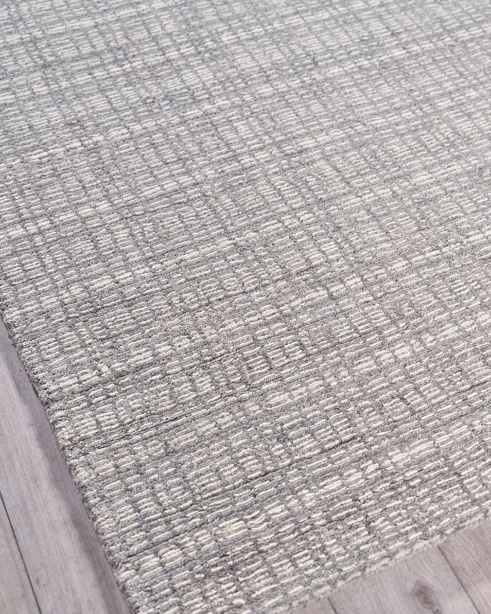 Exquisite Rugs Alpine Hand-Loomed Gray & Ivory Rug | Thumbnail 3 Exquisite Rugs Alpine Hand-Loomed Gray & Ivory Rug | Thumbnail 3