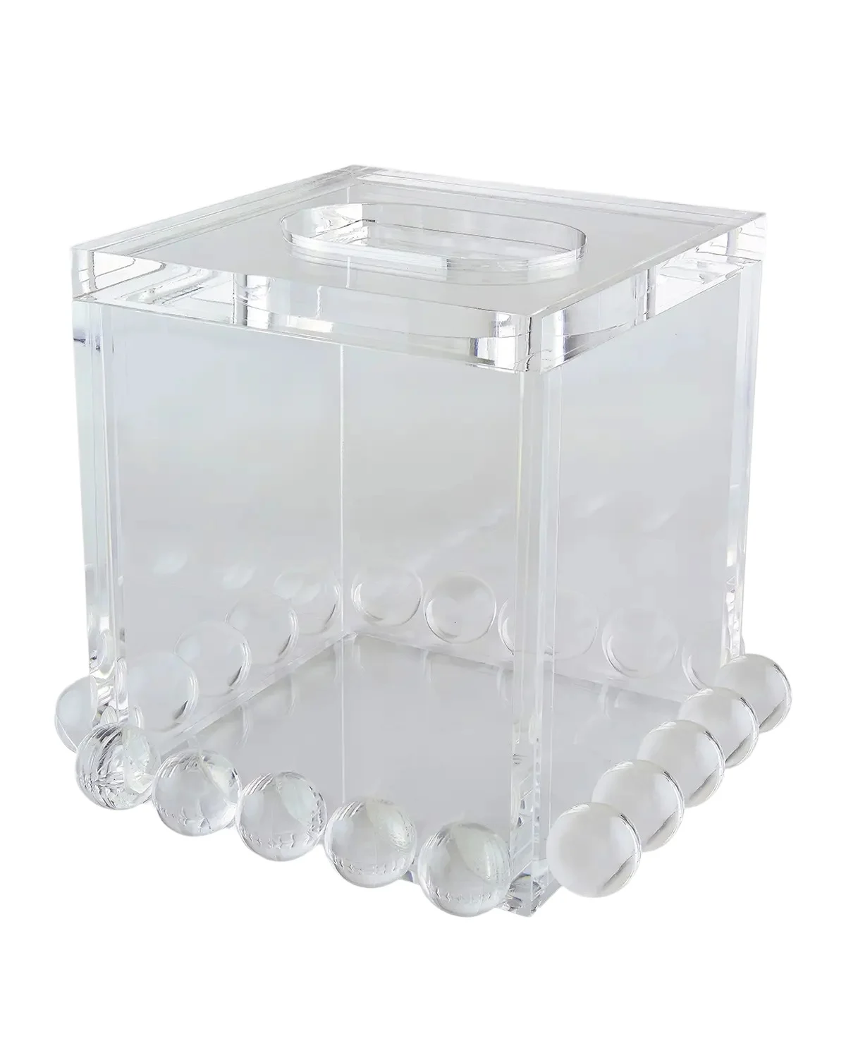 Tizo Clear Lucite Tissue Box Bubble Design