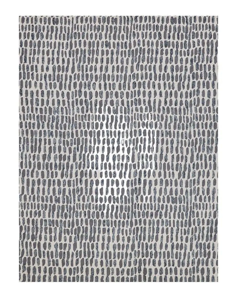 Exquisite Rugs Ink Blot Hand-Tufted Black & Gray Rug