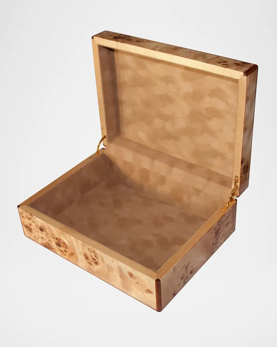 Tizo Polished Natural Wood Box | Thumbnail 2