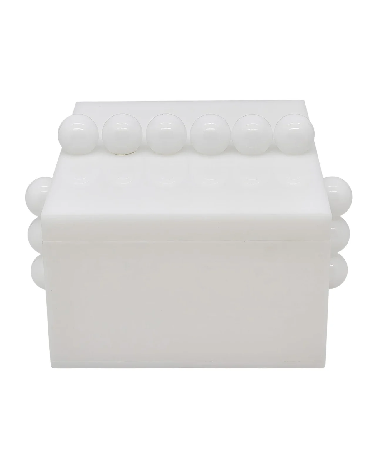 White Lucite Box with Bubbles White Lucite Box with Bubbles