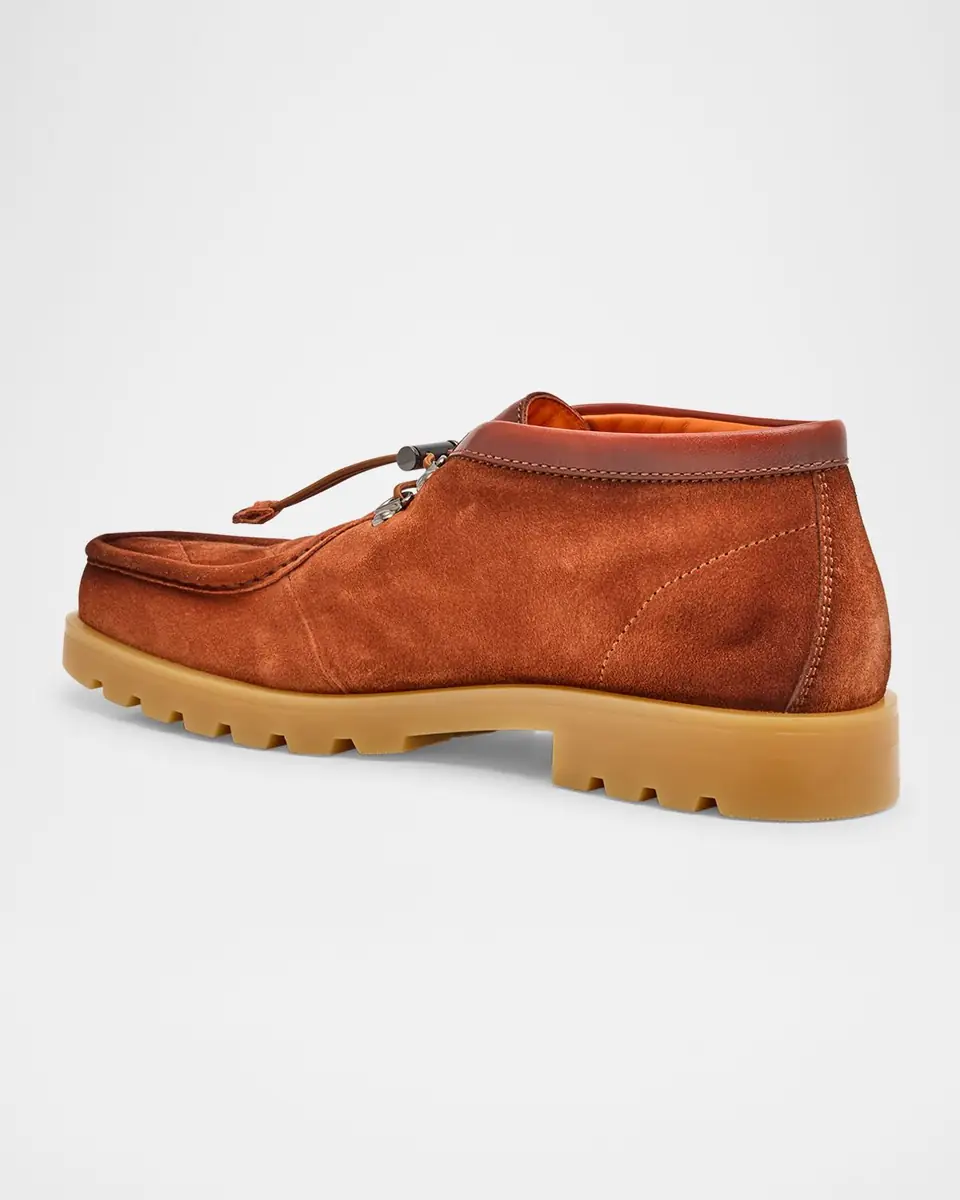 Santoni Men's Gregory Suede Chukka Boots | Thumbnail 2