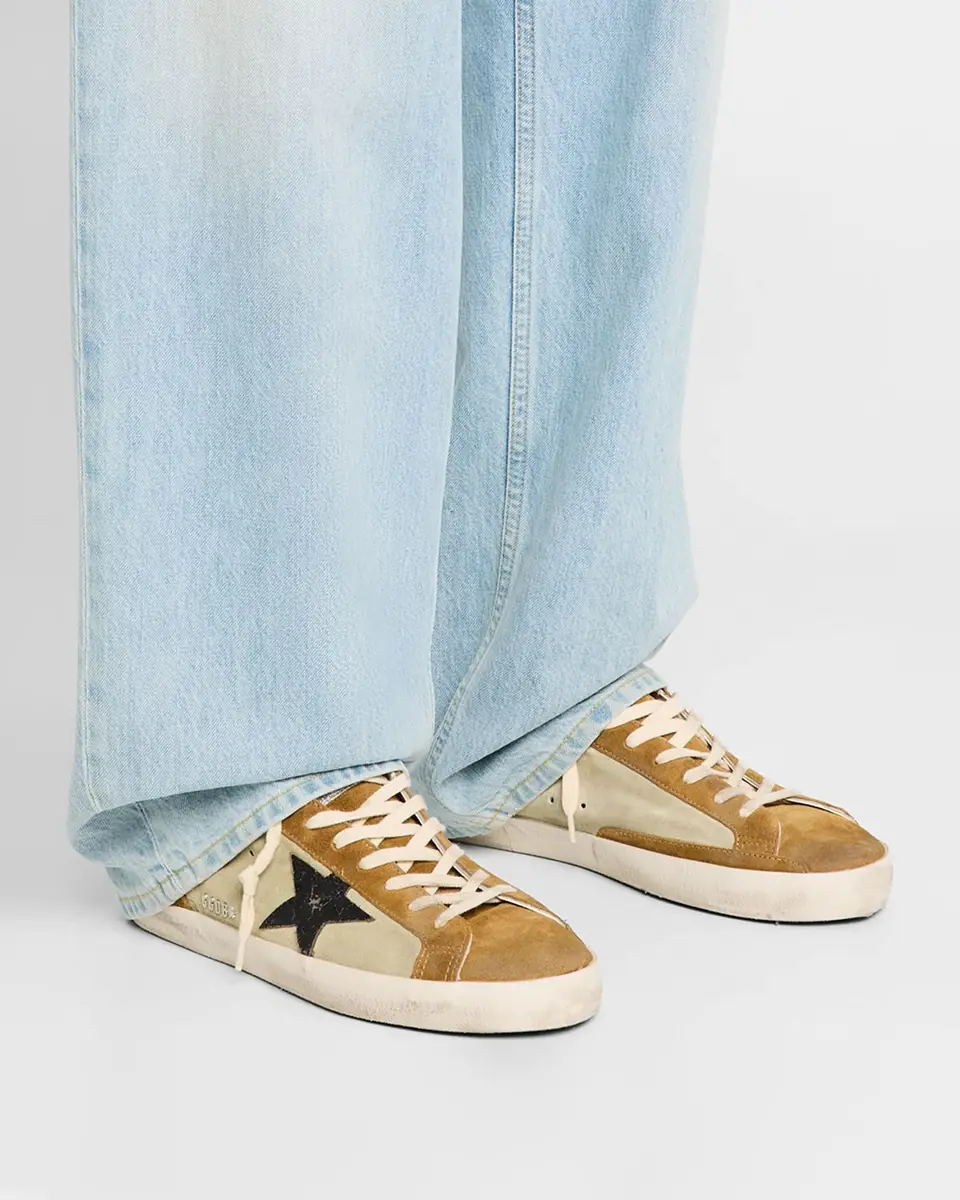 Golden Goose Men's Super-Star Suede Low-Top Sneakers | Thumbnail 2 Golden Goose Men's Super-Star Suede Low-Top Sneakers | Thumbnail 2
