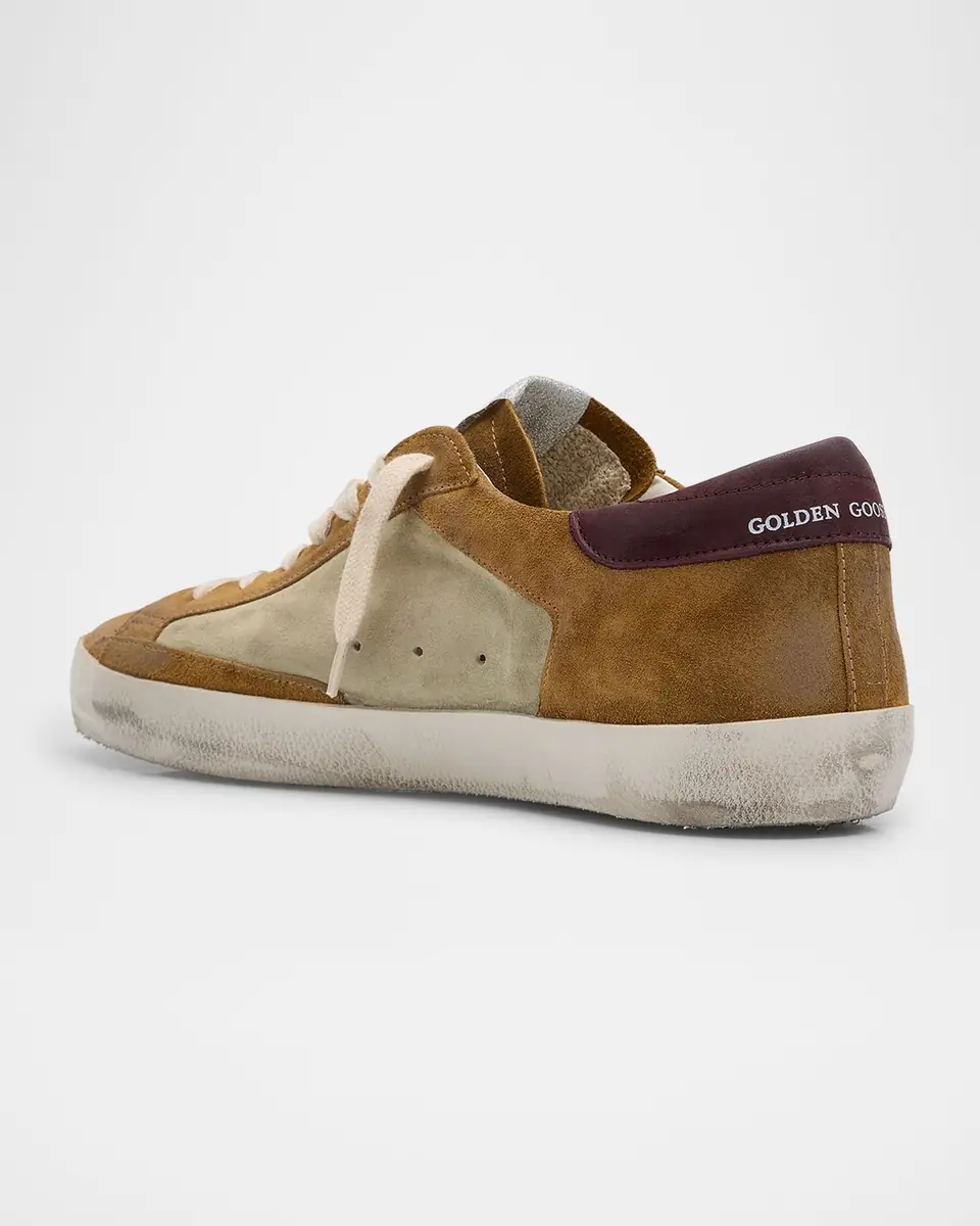 Golden Goose Men's Super-Star Suede Low-Top Sneakers | Thumbnail 4 Golden Goose Men's Super-Star Suede Low-Top Sneakers | Thumbnail 4