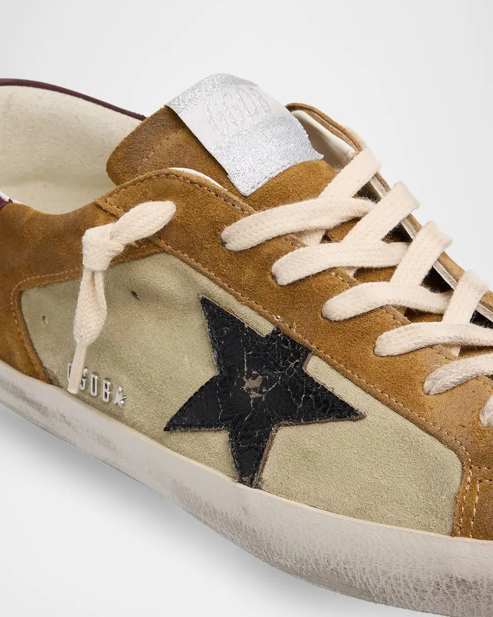 Golden Goose Men's Super-Star Suede Low-Top Sneakers | Thumbnail 6 Golden Goose Men's Super-Star Suede Low-Top Sneakers | Thumbnail 6