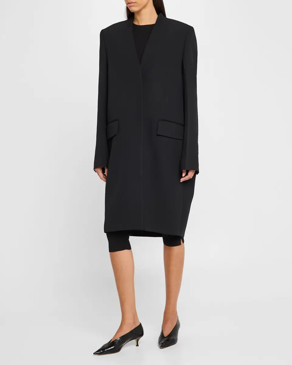 Toteme Deep Pleat Oversized Coat | Thumbnail 2 Toteme Deep Pleat Oversized Coat | Thumbnail 2