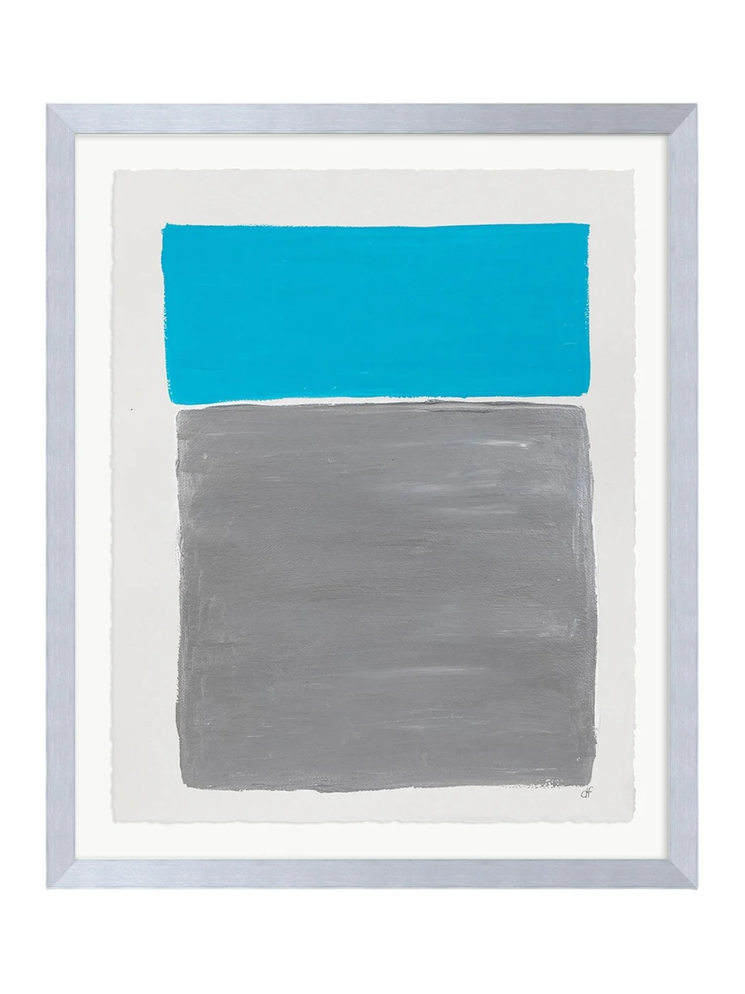 RFA Fine Art "Platinum Sky 2" Framed Acrylic Painting by Deborah Fine