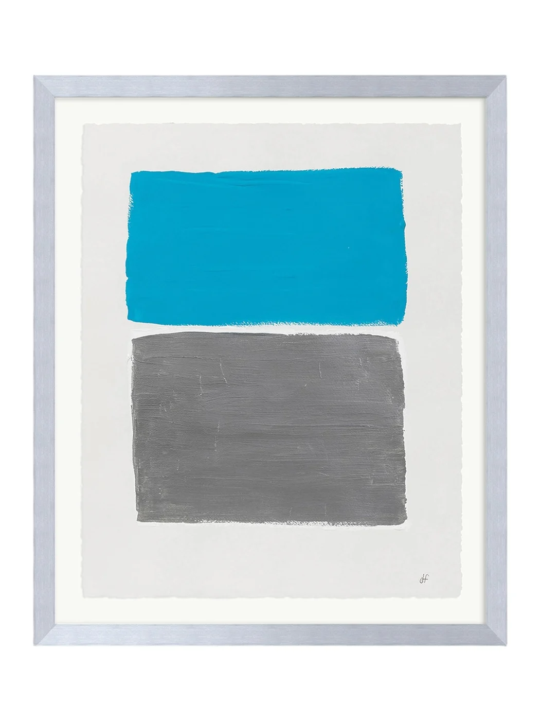 RFA Fine Art "Platinum Sky 3" Framed Acrylic Painting by Deborah Fine