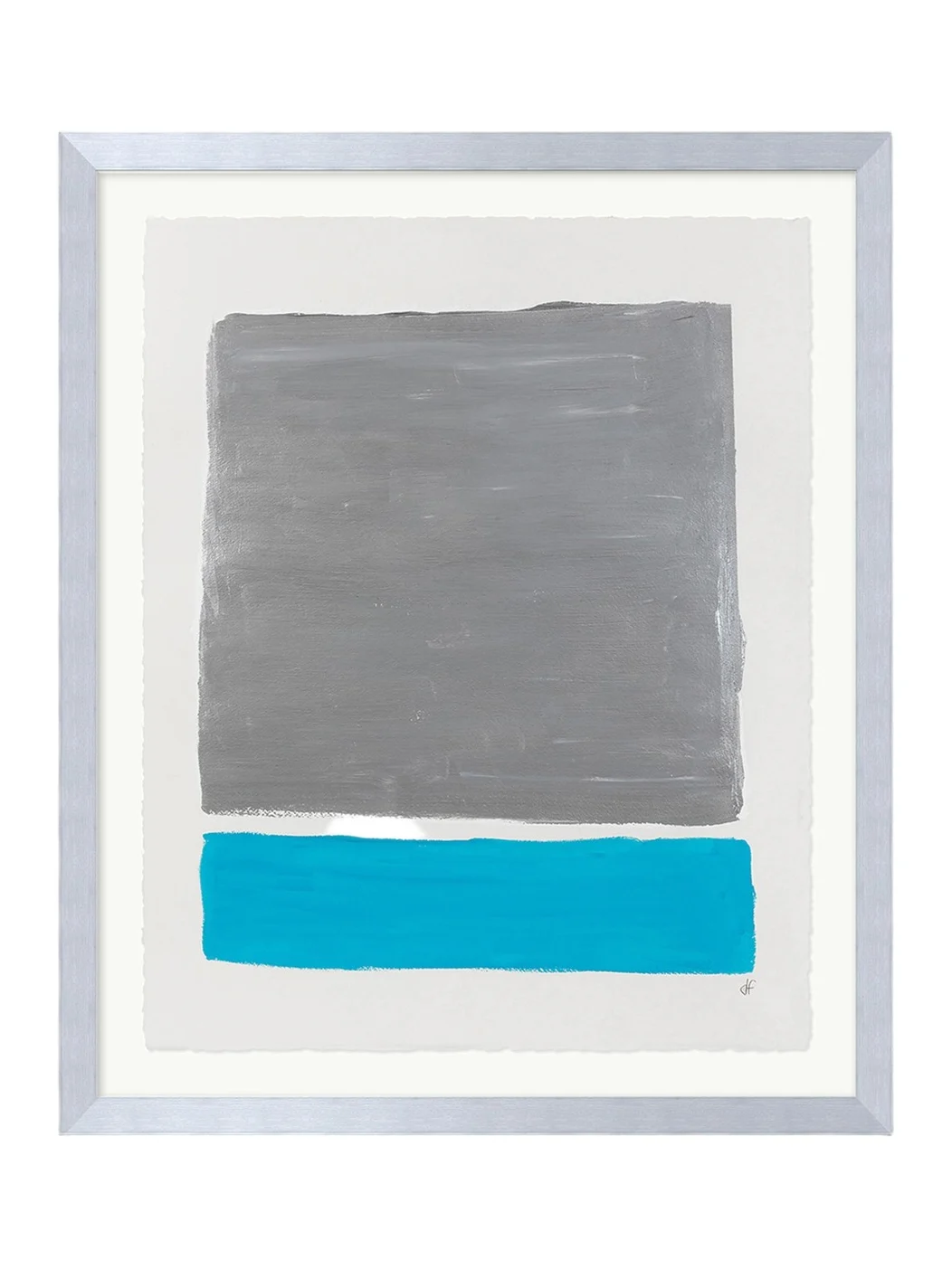 RFA Fine Art "Platinum Sky 1" Framed Acrylic Painting by Deborah Fine
