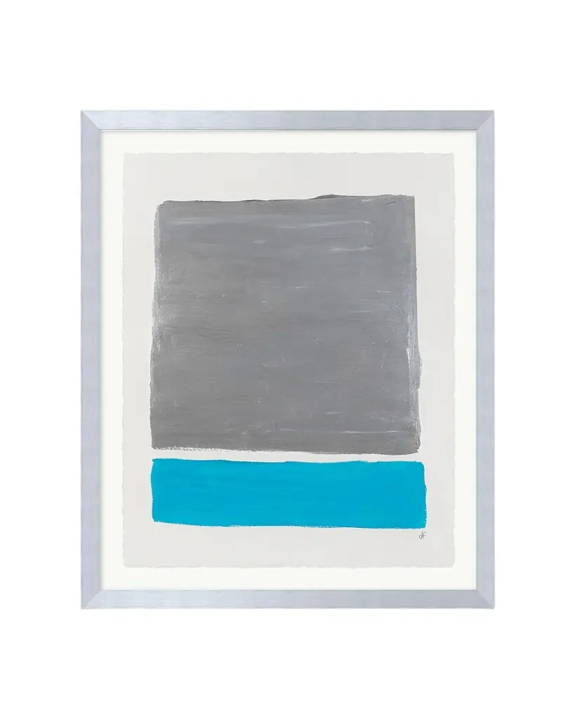 RFA Fine Art "Platinum Sky 1" Framed Acrylic Painting by Deborah Fine