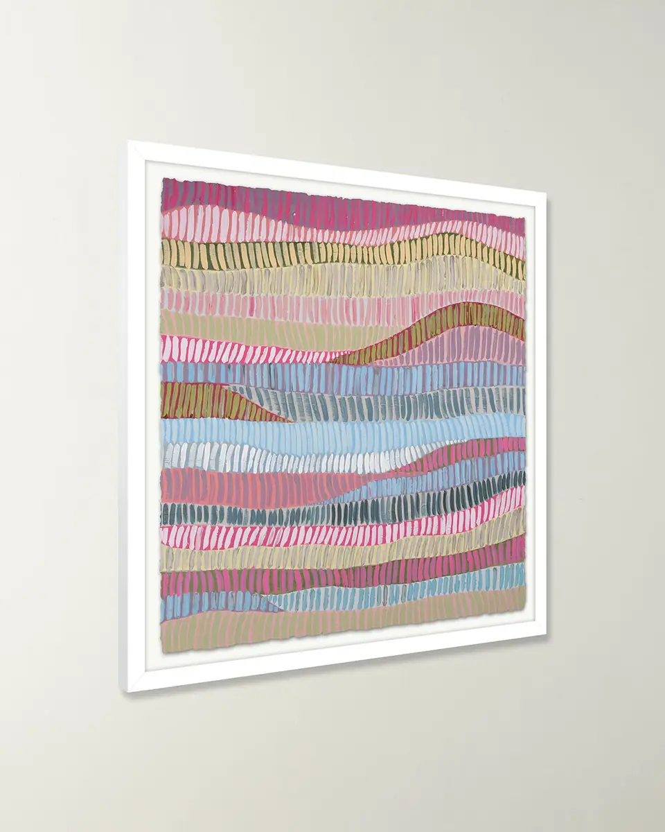 RFA Fine Art "Pink Fence 1" Framed Giclee on Paper by H. Scott | Thumbnail 2 RFA Fine Art "Pink Fence 1" Framed Giclee on Paper by H. Scott | Thumbnail 2