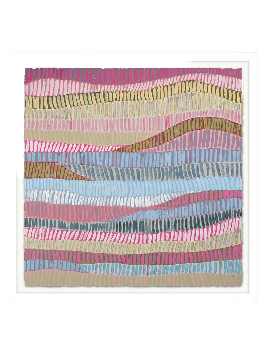 RFA Fine Art "Pink Fence 1" Framed Giclee on Paper by H. Scott