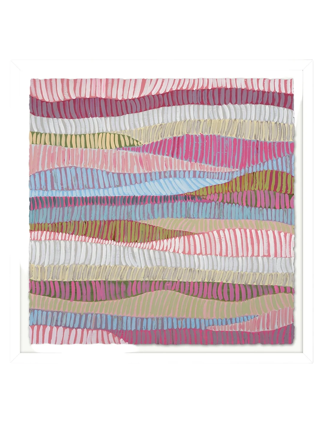 RFA Fine Art "Pink Fence 2" Framed Giclee on Paper by H. Scott