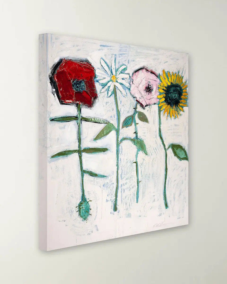 RFA Fine Art "Four Flowers" Giclee on Gallery-Wrapped Canvas by H. Scott | Thumbnail 2 RFA Fine Art "Four Flowers" Giclee on Gallery-Wrapped Canvas by H. Scott | Thumbnail 2