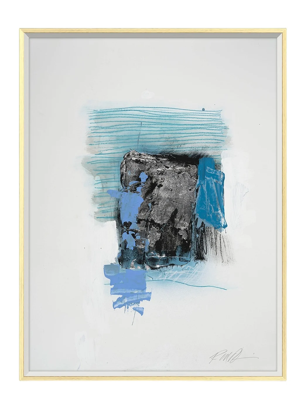 RFA Fine Art "Blue Lines 4" Giclee on Paper by Robert Robinson