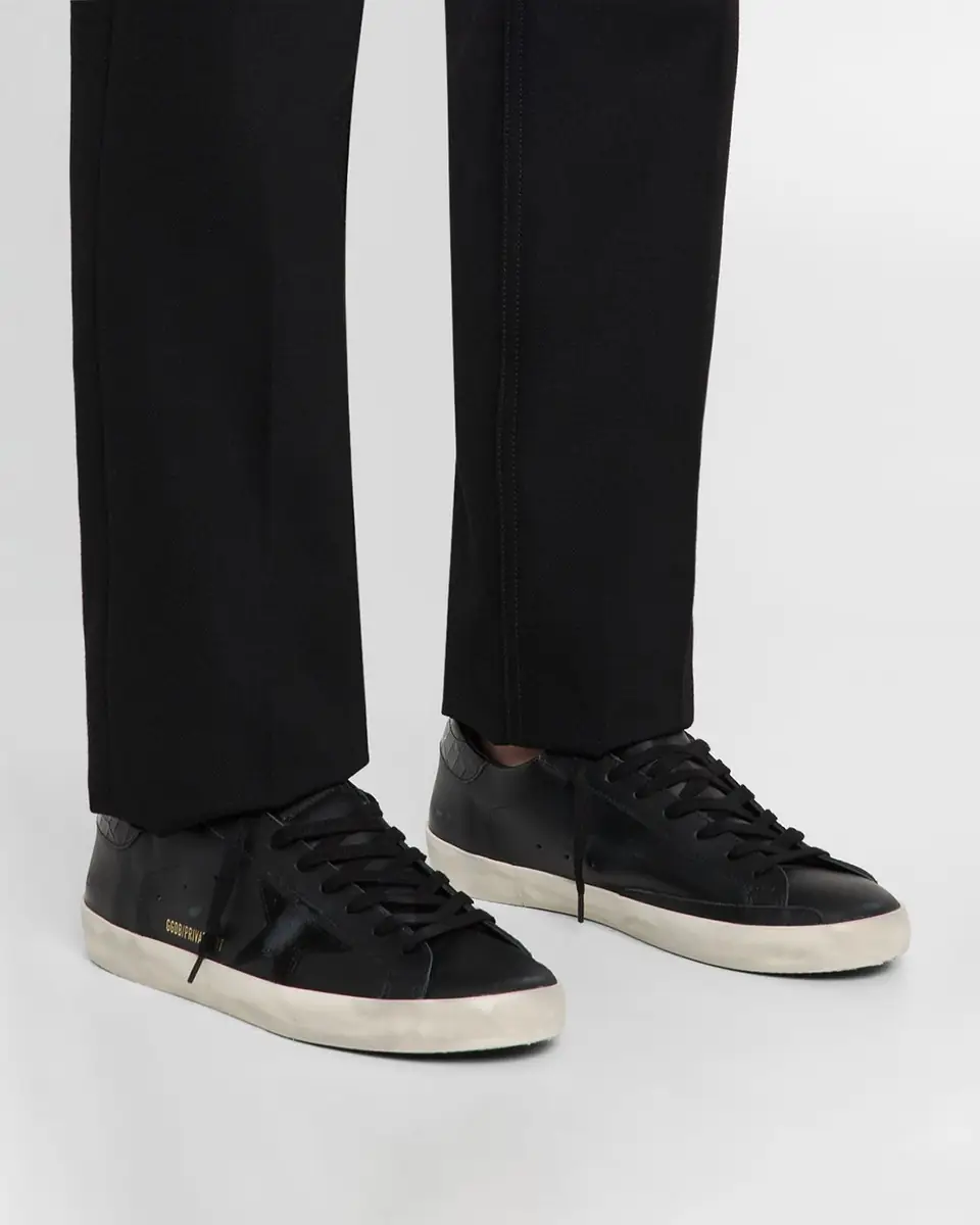 Golden Goose Men's Super-Star Low-Top Leather Sneakers | Thumbnail 2