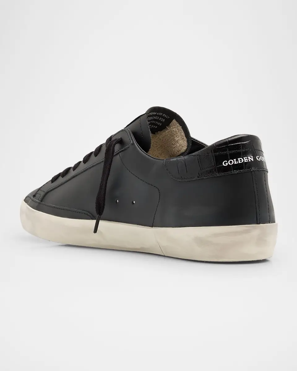 Golden Goose Men's Super-Star Low-Top Leather Sneakers | Thumbnail 4