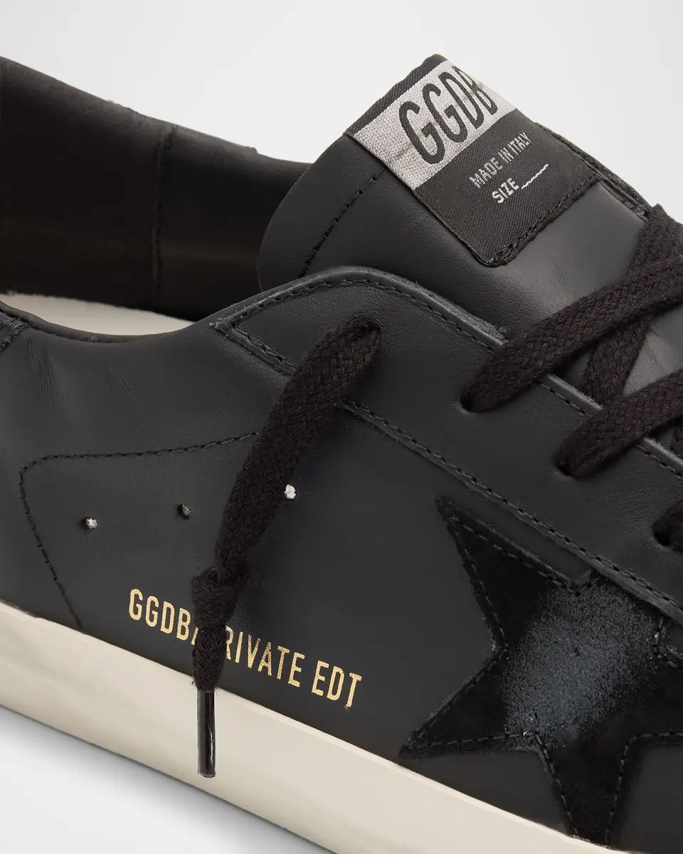Golden Goose Men's Super-Star Low-Top Leather Sneakers | Thumbnail 6