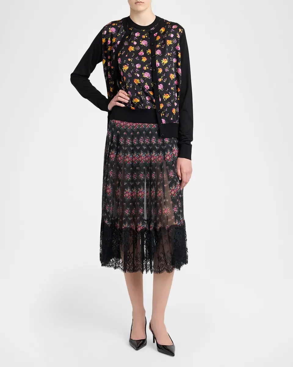 Dolce & Gabbana Small Flower Bouquets-Print Skirt | Thumbnail 2 Dolce & Gabbana Small Flower Bouquets-Print Skirt | Thumbnail 2