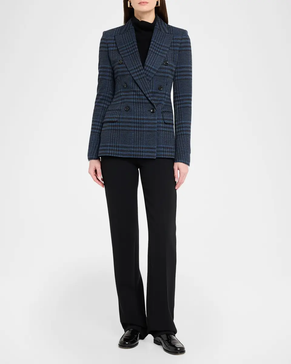 Max Mara Bisso Double-Breasted Plaid Jacket | Thumbnail 2