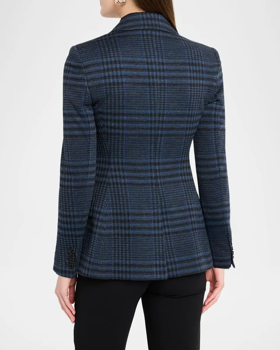 Max Mara Bisso Double-Breasted Plaid Jacket | Thumbnail 3
