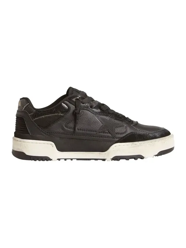 Men's Forty2 Leather and Suede Low-Top Sneakers Men's Forty2 Leather and Suede Low-Top Sneakers