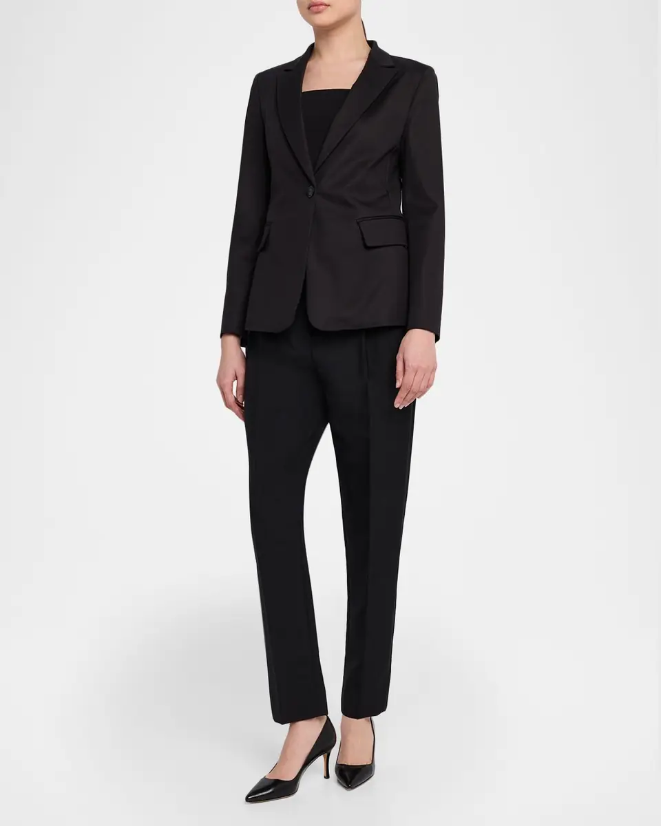 Emporio Armani Cotton Couture Single-Button Blazer | Thumbnail 2