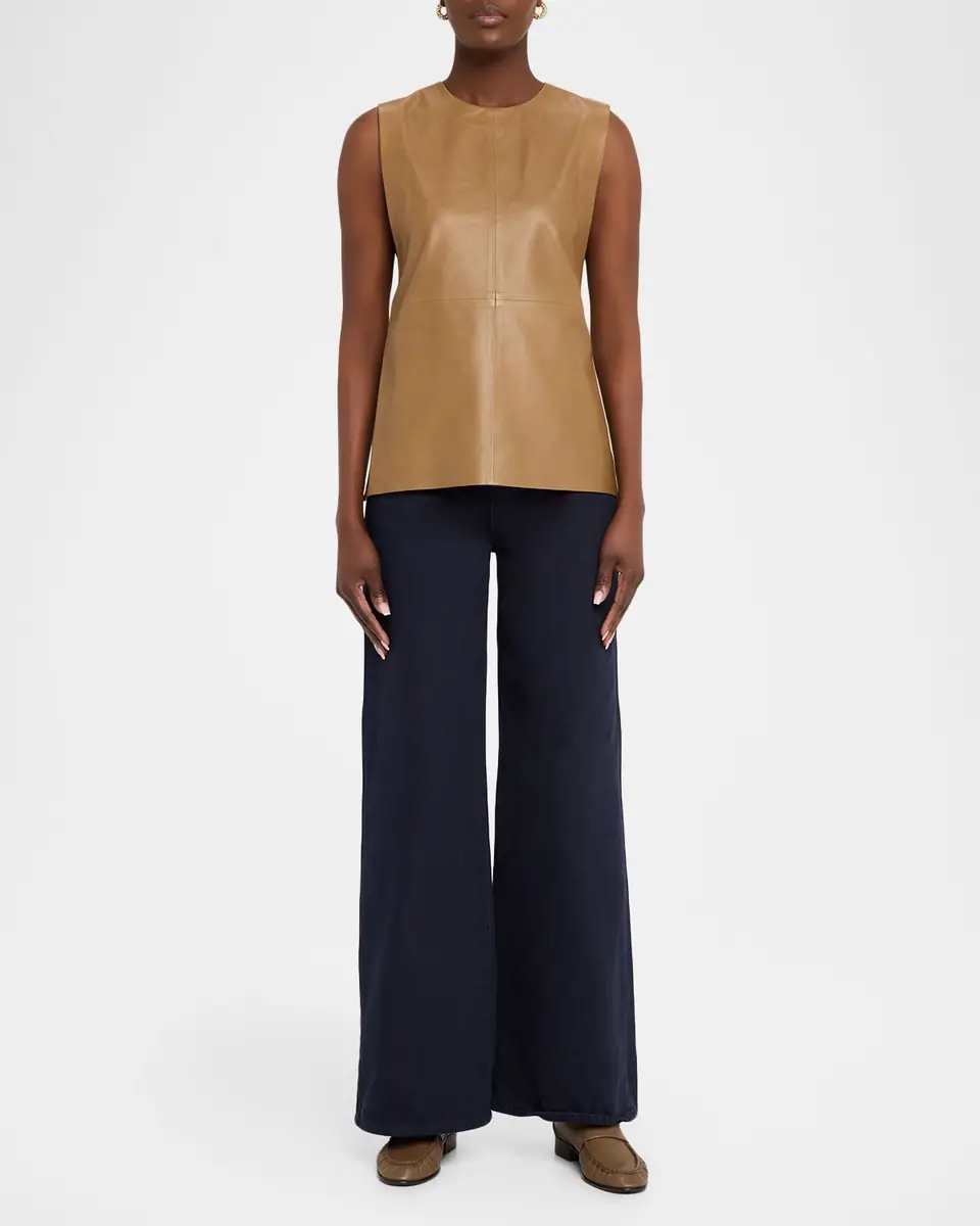 TWP Apron Tunic in Leather | Thumbnail 2 TWP Apron Tunic in Leather | Thumbnail 2