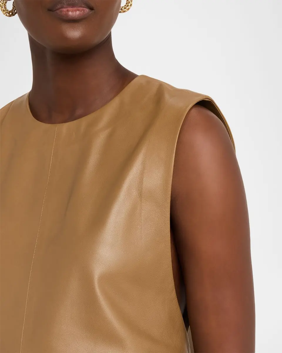 TWP Apron Tunic in Leather | Thumbnail 5 TWP Apron Tunic in Leather | Thumbnail 5