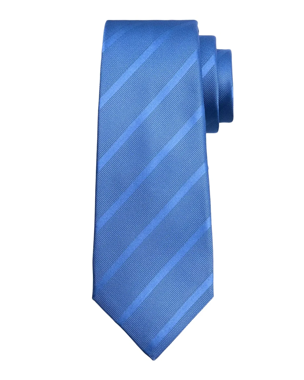 Kiton Men's Diagonal Stripe Jacquard Silk 7-Fold Tie