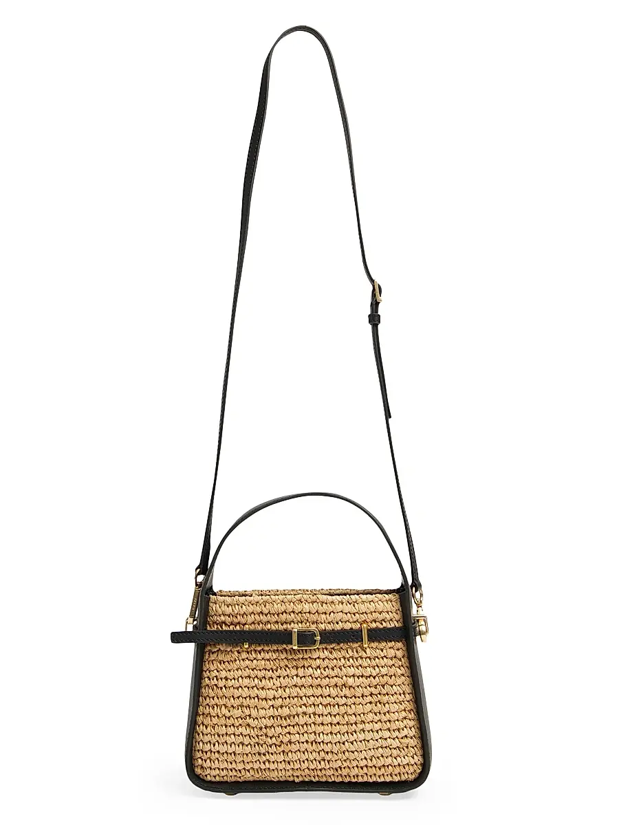Simkhai Women's Cleo Raffia Mini Bucket Bag | Thumbnail 4 Simkhai Women's Cleo Raffia Mini Bucket Bag | Thumbnail 4